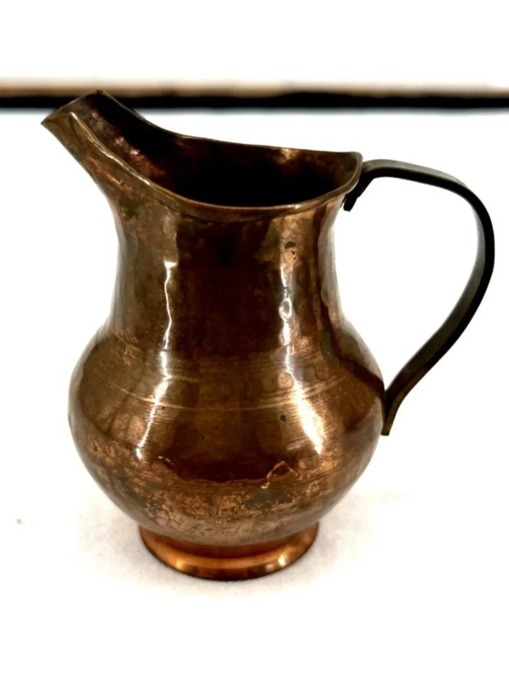 Copper Pitchers Hand Hammered Mini 3-3.5